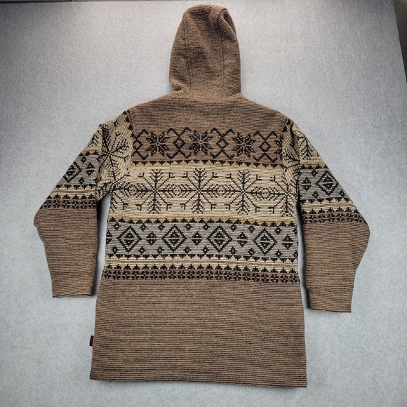 Woolrich Womens Small Wool Jacket Coat Fair Isle Snowflake Southwest USA Zip USA - Picture 7 of 8